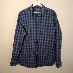 J. Crew Blue Button Down Lightweight Shirt size L.